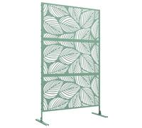 Outsunny Schermo decorativo per giardino 6,5FT, foglie, verde