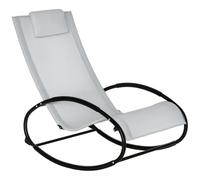 Outsunny Sdraio da Giardino Zero Gravity Ergonomica 105x62x88 cm Grigio | Sdraio da Giardino Ergonomica, Cuscino, Tessuto Traspirante, Interno Esterno