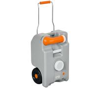 Outsunny Serbatoio Acqua 22L da Campeggio con Ruote per Camper Grigio