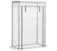 Outsunny Serra con porta, serra in telo resistente al gelo in acciaio, serra per balcone, giardino, serra per pomodori 100x50x150cm, serra per pomodori, verdure, fiori, piante, Trasparente Aosom Italy