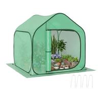 Outsunny Serra da Balcone per Orto Pop up Pieghevole 150x148x148 cm Verde