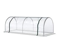 Outsunny Serra da Giardino 2.5x1x0.8 m per Orto Anti UV Trasparente