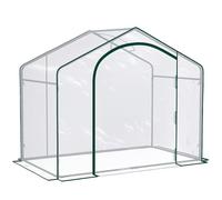 Outsunny Serra da Giardino con Ingresso a Zip e Presa d'Aria 182x100x152 cm