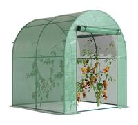 Outsunny Serra da Giardino Invernale a Tunnel in PE 180x180x200cm Verde