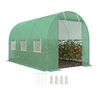 Outsunny Serra da Giardino 3.5 x 2 x 2m Serra con Tetto Arrotondato per Piante Verde Aosom