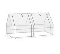 Outsunny Serra per Orto con Telaio in Acciaio e Copertura in PE Bianco