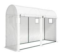 Outsunny Serra Tunnel da Giardino per Piante e Orto, Serra da Balcone con 2 Porte Avvolgibili e 4 Finestre, 3x1x2m Aosom Italy