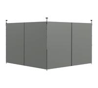 Outsunny Set 2 Pareti Gazebo 3x3 m e 3x6 m in Tessuto Oxford Grigio Scuro