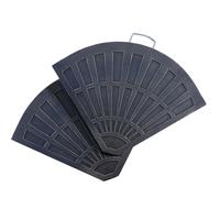 Outsunny Set 2 Pesi per Ombrellone a Base a Croce da 28 kg con Design a Ventaglio, in Colofonia, 66x47x4.2 cm, Bronzo