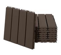 Outsunny Set 9 Mattonelle a Incastro Piastrelle per pavimenti e Terrazzo