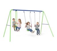 Outsunny Set Altalene da Giardino per 4 Bambini 180kg Totale 280x140x178cm