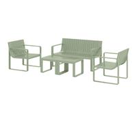 Outsunny Set da Esterno 5 Pz con Divanetto 2 Poltroncine e 2 Tavolini