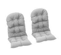 Outsunny Set di 2 cuscini per sedia Adirondack con fissaggio sicuro, cuscino per sedia Adirondack imbottito, morbido e spesso cuscino per sedia con schienale alto, grigio chiaro