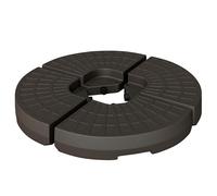 Outsunny Set di 4 Pesi per Supporti per Ombrellone 100x100x10.5cm Caffè