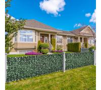 Outsunny Seto Artificial en Rollo 3x1m para Balcon Valla Barandilla Valla de Privacidad Planta Decorativa PE