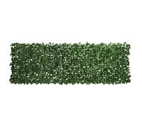 Outsunny Siepe Finta Arrotolabile in Seta e PE 3x1 m Verde Scuro