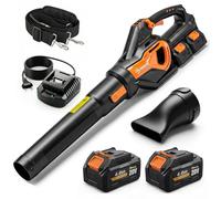 Outsunny Soffiatore a Batteria 20V, Motore Brushless 900W, Turbo Boost