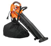 Outsunny Soffiatore e Aspiratore per Foglie 3-in-1 da 3000W con Trituratore, Sacco da 40L, 4 Ruote e Tracolla Regolabile, per Prati, Terrazzi e Vialetti