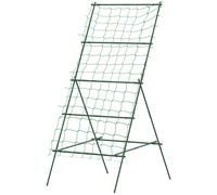 Outsunny Sostegni per Pomodoro a forma di A a Livelli Regolabili con Rete Verde