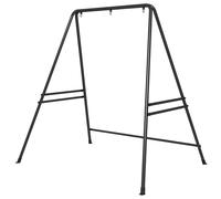 Outsunny Supporto Amaca e Poltrona a Uovo in Acciaio 178x143x180 cm Nero