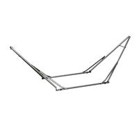 Outsunny Telaio per Amaca Pieghevole 2 in 1, 290 x 92 x 88 cm | Appendiabiti, portata fino a 120 kg, in acciaio, per terrazza, giardino, cortile