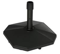 Outsunny Supporto per ombrellone 18 kg Base per palo Ø 34/38/48 mm, Supporto per ombrellone per Giardino, Balcone, riempimento in Cemento, Nero