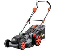 Outsunny Tagliaerba Elettrico 1800W con Funzione Mulching 40cm GrigioChiaro