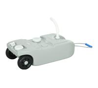 Outsunny Tanica per Acqua da Campeggio 40L Ruote e Maniglia Regolabile Grigio