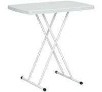 Outsunny Tavolino da Giardino Pieghevole con 6 Altezze Regolabili