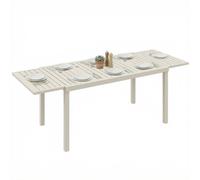 Outsunny Tavolo da Giardino Allungabile in Alluminio, 150/225x85x75 cm, Nero