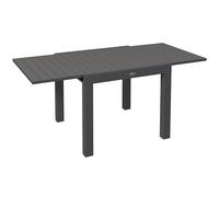 Outsunny Tavolo da Giardino Allungabile in Alluminio per 4-6 Persone, 81/162x80 cm Tavolo da Pranzo Estensibile da Esterno con Piano a Doghe, per Patio Terrazzo Balcone, Grigio