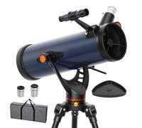 Outsunny Telescopio per principianti 114 mm 1000 mm Blu scuro