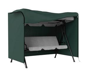 Outsunny Telo Copertura per Dondolo Impermeabile e Resistente Raggi UV | Tessuto Oxford Rivestito in PVC | 205x124x164cm Verde