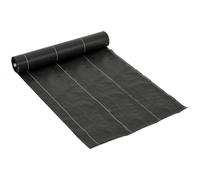 Outsunny Telo Nero Pacciamatura 50x2m per Orto, Serra, Giardino