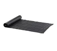 Outsunny Telo per Pacciamatura 50x2 m, Traspirante e Anti-UV, Telo Pacciamatura in Polipropilene, per Orto e Giardino, Nero