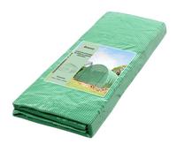 Outsunny Telo per Serra in PE con 12 Finestre, Porta Avvolgibile e Bordi Interrati, 6x3x2 m, Verde