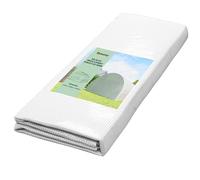 Outsunny Telone di Ricambio per Serra Tunnel 18 m², telone 6 x 3 x 2 m, in PE Anti-UV, Impermeabile, 12 finestre, con Porta Arrotolabile con Cerniera, Colore: Bianco