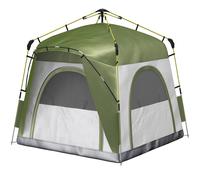 Outsunny Tenda 2 Posti Pop Up da Campeggio Porta a Cerniera e 3 Finestre Verde