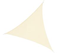 Outsunny Tenda a Vela Ombreggiante Triangolare Tessuto Anti-UV 4x4x4m Beige