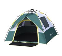Outsunny Tenda Automatica da Campeggio per 2 Persone con Tasche Interne Verde