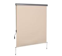 Outsunny Tenda avvolgibile oscurante verticale per esterno 2,5x1,6m Crema