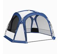 Outsunny Tenda da Campeggio 4-5 Posti con 4 Porte a Cerniera e Zanzariera