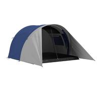 Outsunny Tenda da campeggio familiare 3-4 persone con doppio tetto 3000 mm e borsa da trasporto, tenda a tunnel impermeabile leggera ventilata, facile da montare, dom. 390L x 315L x 188H cm