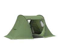 Outsunny Tenda da campeggio per 3 uomini con zona giorno e 2 camere da letto, tenda impermeabile per famiglie da 3000 mm con telo da terra cucito e sacchetto, riparo portatile a cupola per