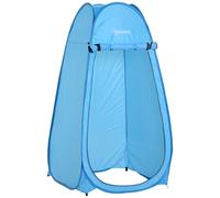 Outsunny Tenda da doccia pieghevole pop-up automatica istantanea armadio da cambio campeggio poliestere blu