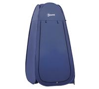 Outsunny Tenda da Doccia Pop Up Impermeabile in Poliestere e Plastica, 100x100x185 cm, Blu Navy