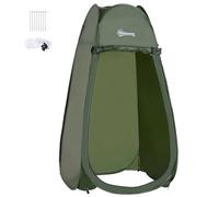 Outsunny Tenda da Doccia Pop Up Impermeabile in Poliestere Verde Militare