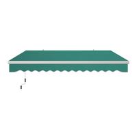 Outsunny Tenda da Sole a Caduta Avvolgibile a Manovella 4x2.5m