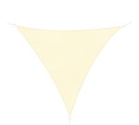 Outsunny Tenda a Vela Ombreggiante Triangolare Tessuto Anti-UV 4x4x4m Beige