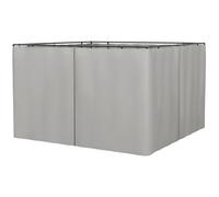 Outsunny Tenda di ricambio per gazebo, set da 4, per gazebo 3x3m, 302x205cm, Grigio chiaro Aosom Italy